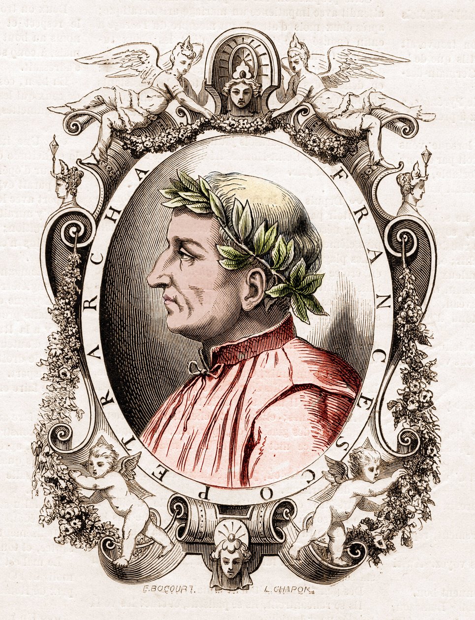 Ritratto di Francesco Petrarca (Petrarca) (1304-1374), poeta italiano da Unknown artist