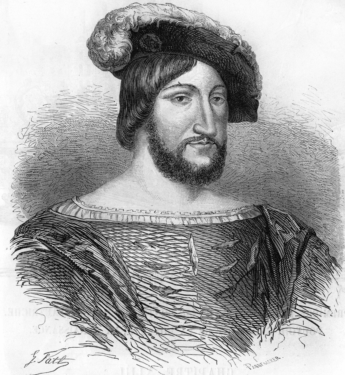 Ritratto di Francesco I Re di Francia (1494-1547). da Unknown artist