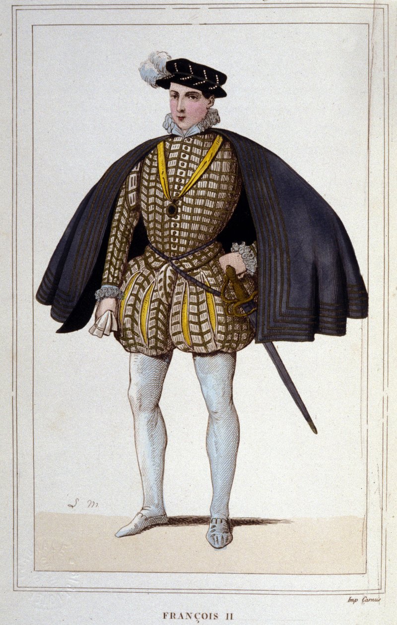 Ritratto di Francesco II (1544 - 1560), Re di Francia incisione del 1830 da Unknown artist