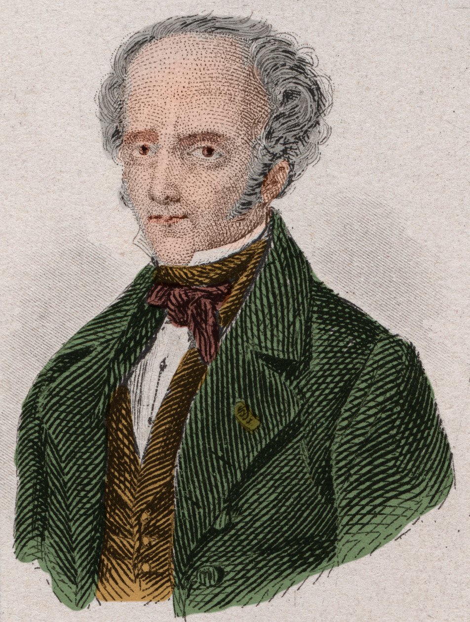Ritratto di François René, visconte di Chateaubriand (1768-1848) scrittore francese. Incisione del 1876 da Unknown artist