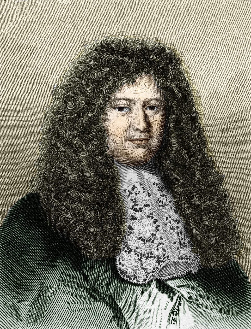 Ritratto di François Michel Le Tellier, Marchese di Louvois, politico francese (in Histoire des Français par Lavallée, incisione) da Unknown artist