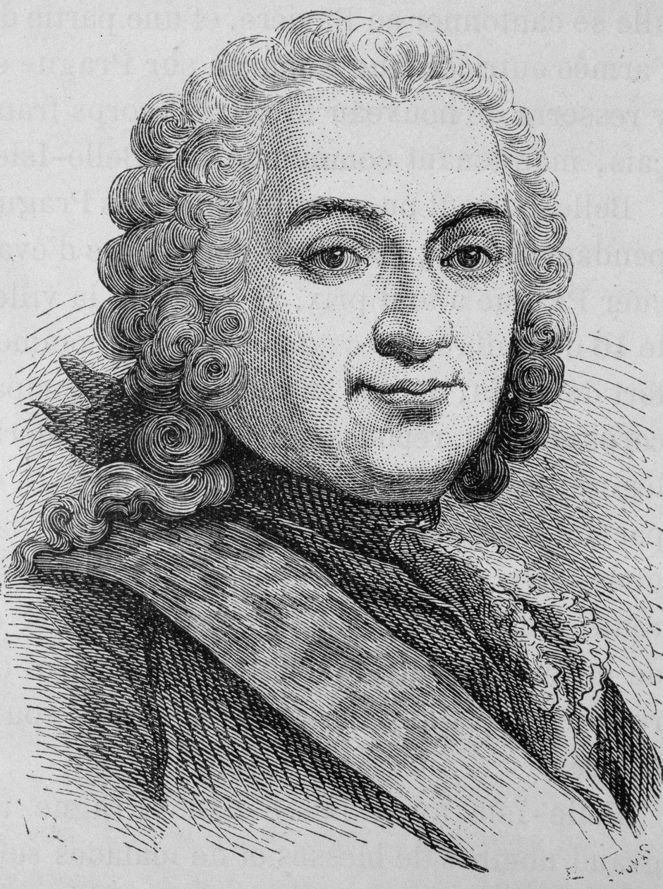 Ritratto di François de Chevert (1695 - 1769). Incisione della fine del XIX secolo in "Histoire de France" di H. Martin da Unknown artist