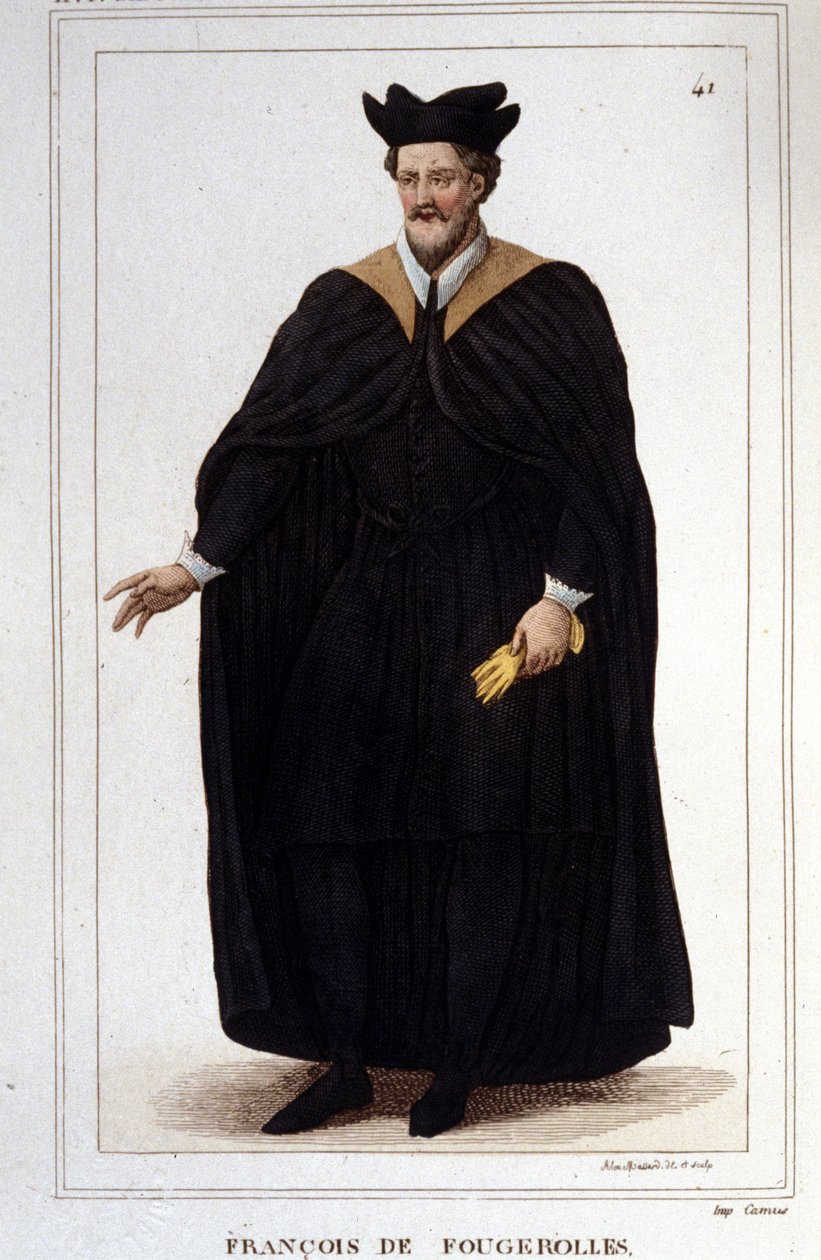 Ritratto di François de Fougerolles, latinista, dottore in medicina. Visse nel XVI secolo da Unknown artist