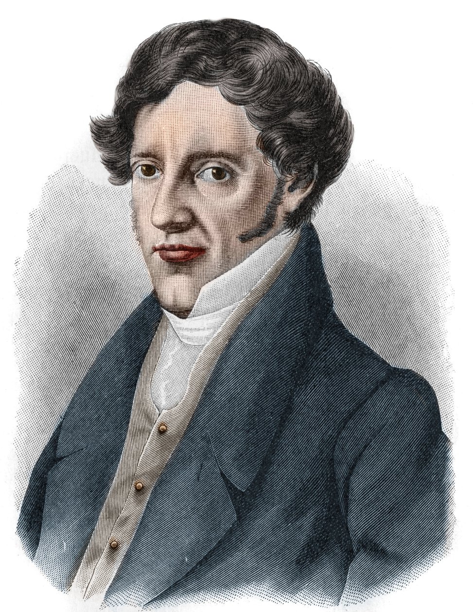Ritratto di Franz Grillparzer (1791-1872), drammaturgo austriaco. da Unknown artist