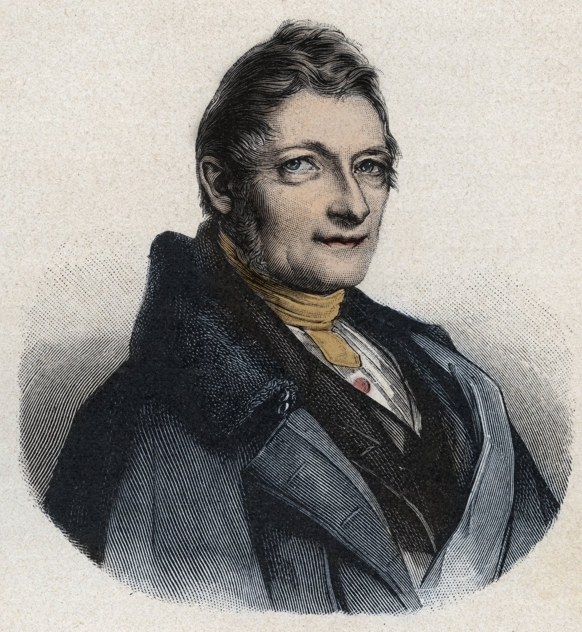 Ritratto di Franz Xaver Gabelsberger (1789-1849) inventore inglese da Unknown artist