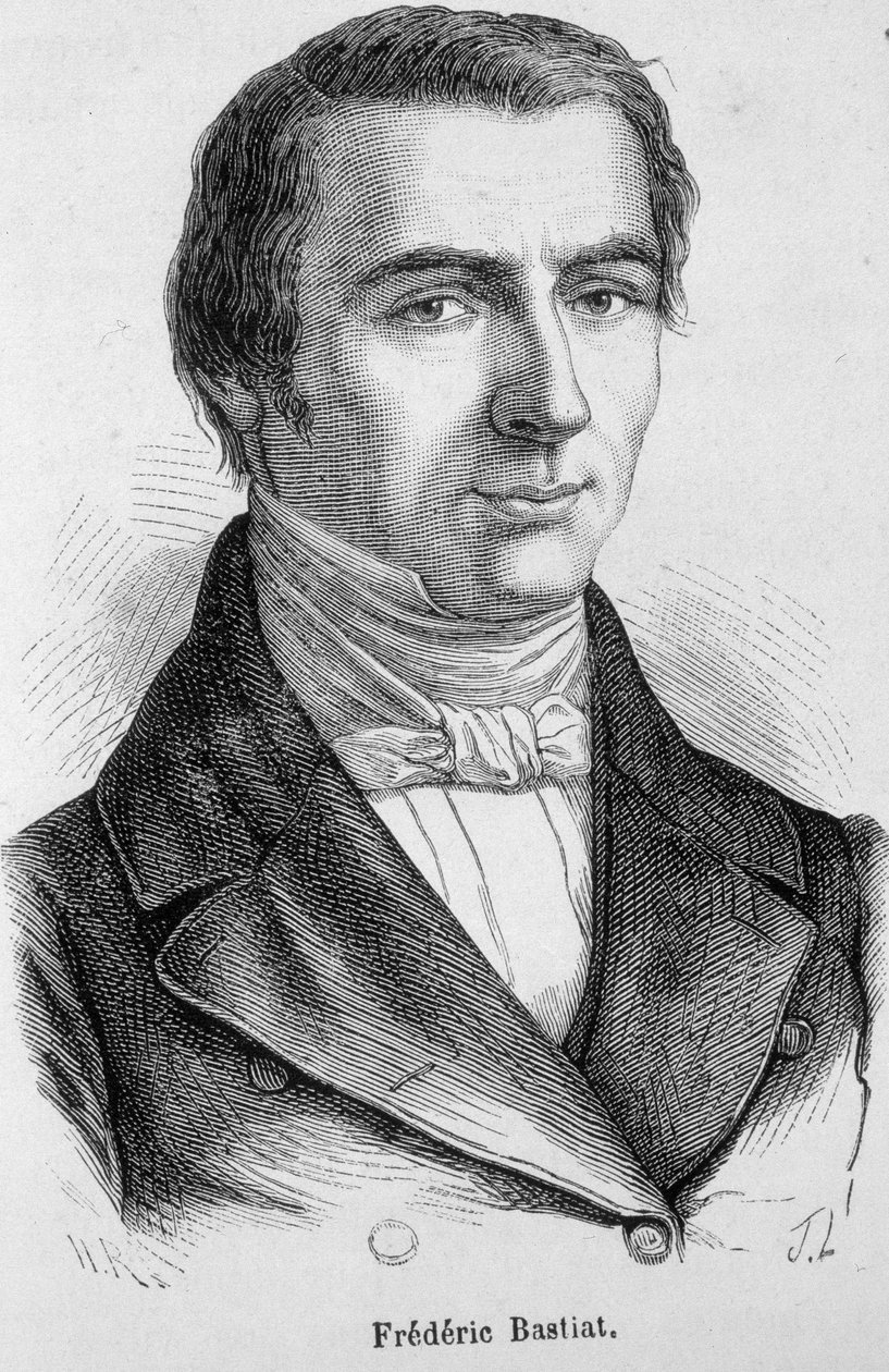 Ritratto di Frédéric Bastiat, economista francese (1801 - 1850) da Unknown artist