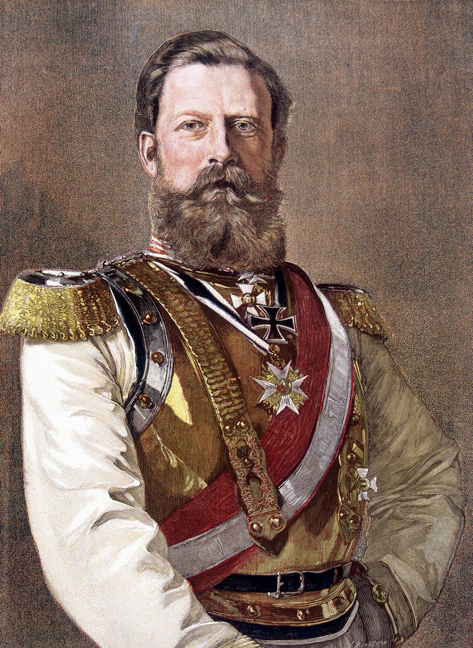 Ritratto di Federico III (1831-1888), Imperatore di Germania e Re di Prussia. da Unknown artist