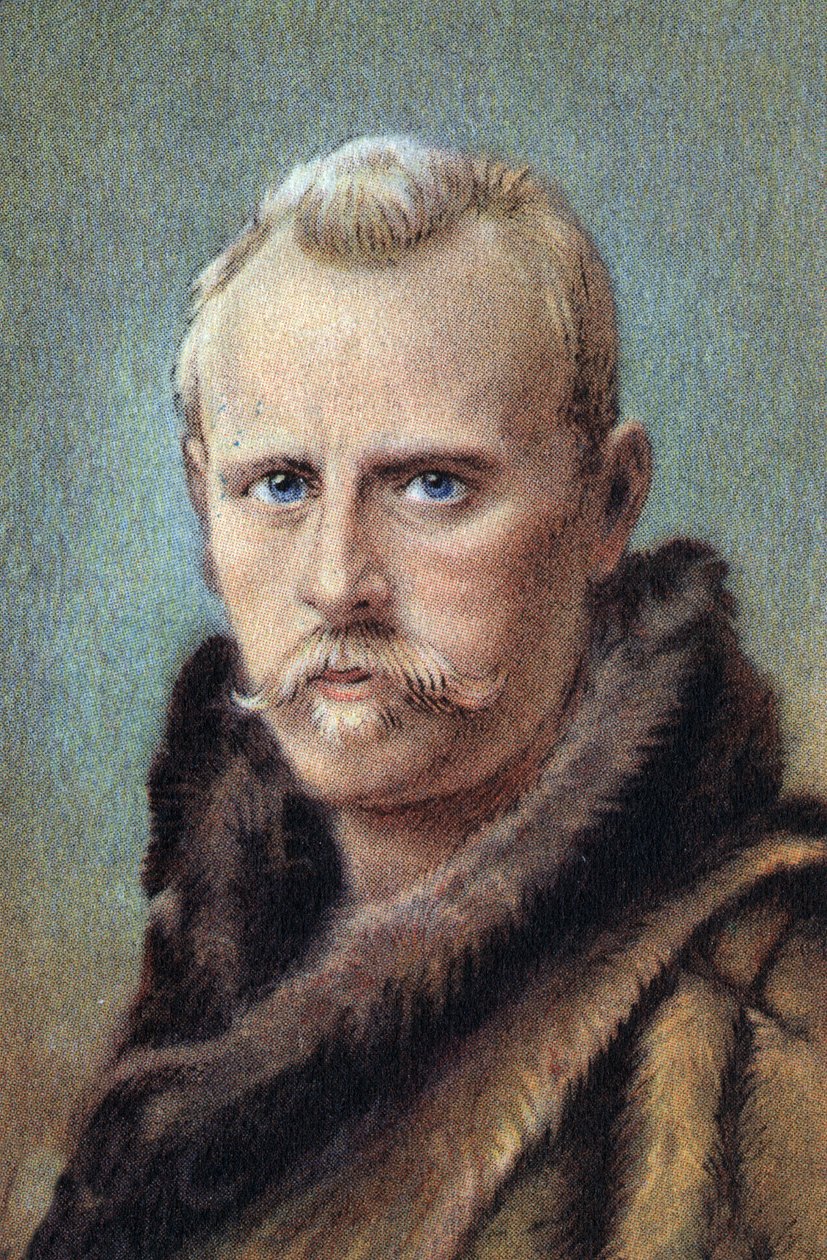 Ritratto di Fridtjof Nansen, esploratore norvegese da Unknown Artist