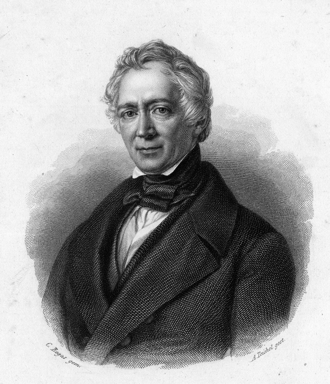 Ritratto di Friedrich Ludwig von Raumer, storico tedesco (1781-1873) da Unknown artist
