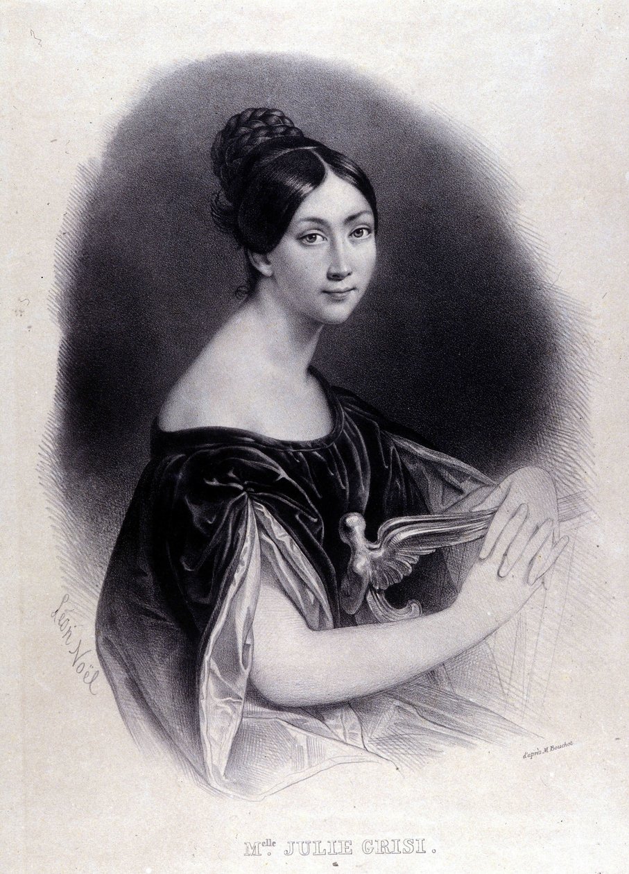 Ritratto di Giulia Grisi (1811-1869) soprano italiano. da Unknown artist