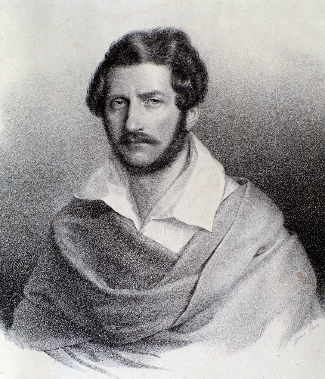 Ritratto di Gaetano Donizetti (incisione) da Unknown artist