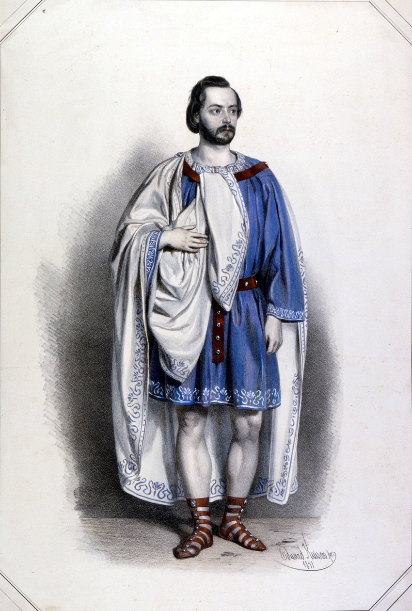 Ritratto di Gaetano Fraschini (1816-1887) nel ruolo di Foresto nell