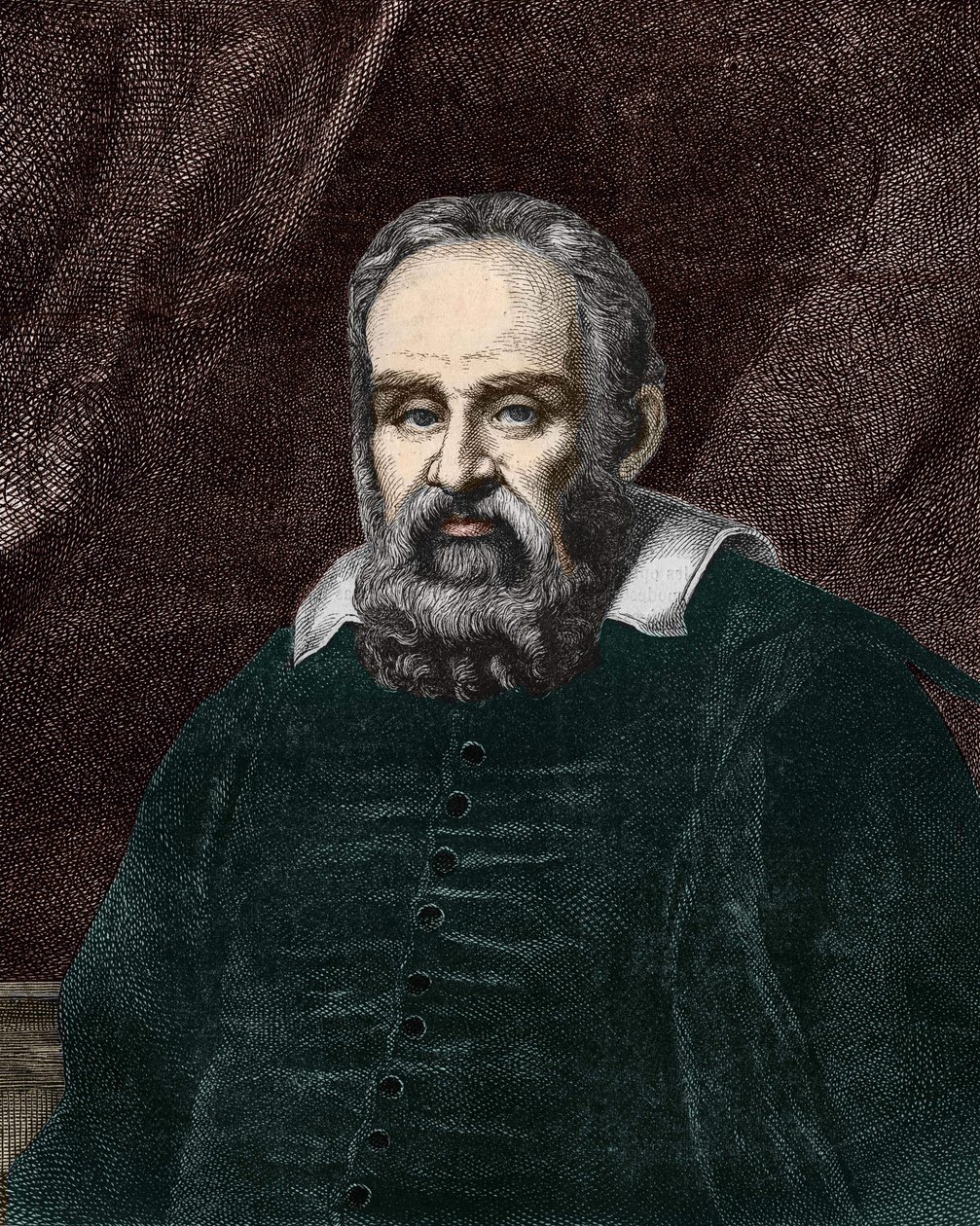 Ritratto di Galileo Galilei detto Galileo (1564-1642). Incisione del XIX secolo da Unknown artist