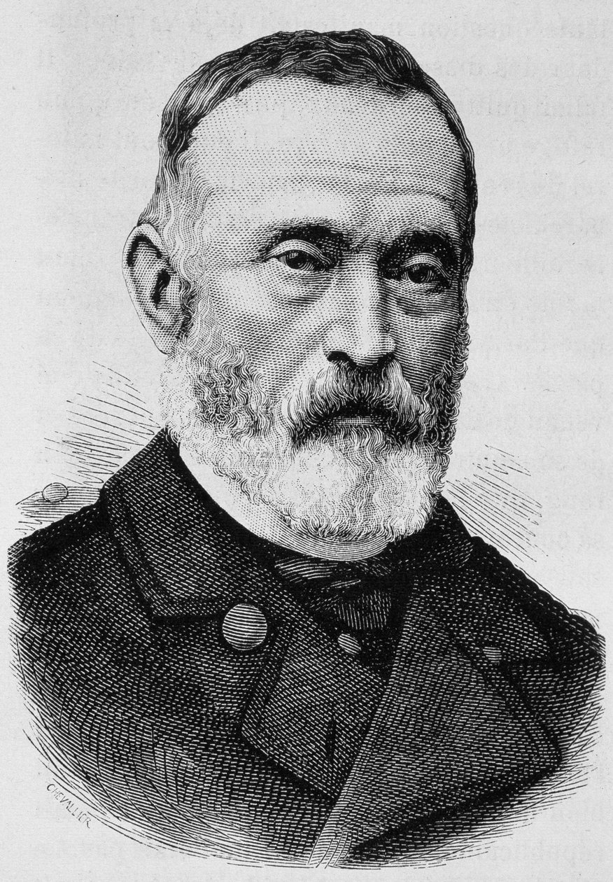 Ritratto del generale Clément Thomas (1809 - 1871). Incisione della fine del XIX secolo in "Storia di Francia" di H. Martin da Unknown artist