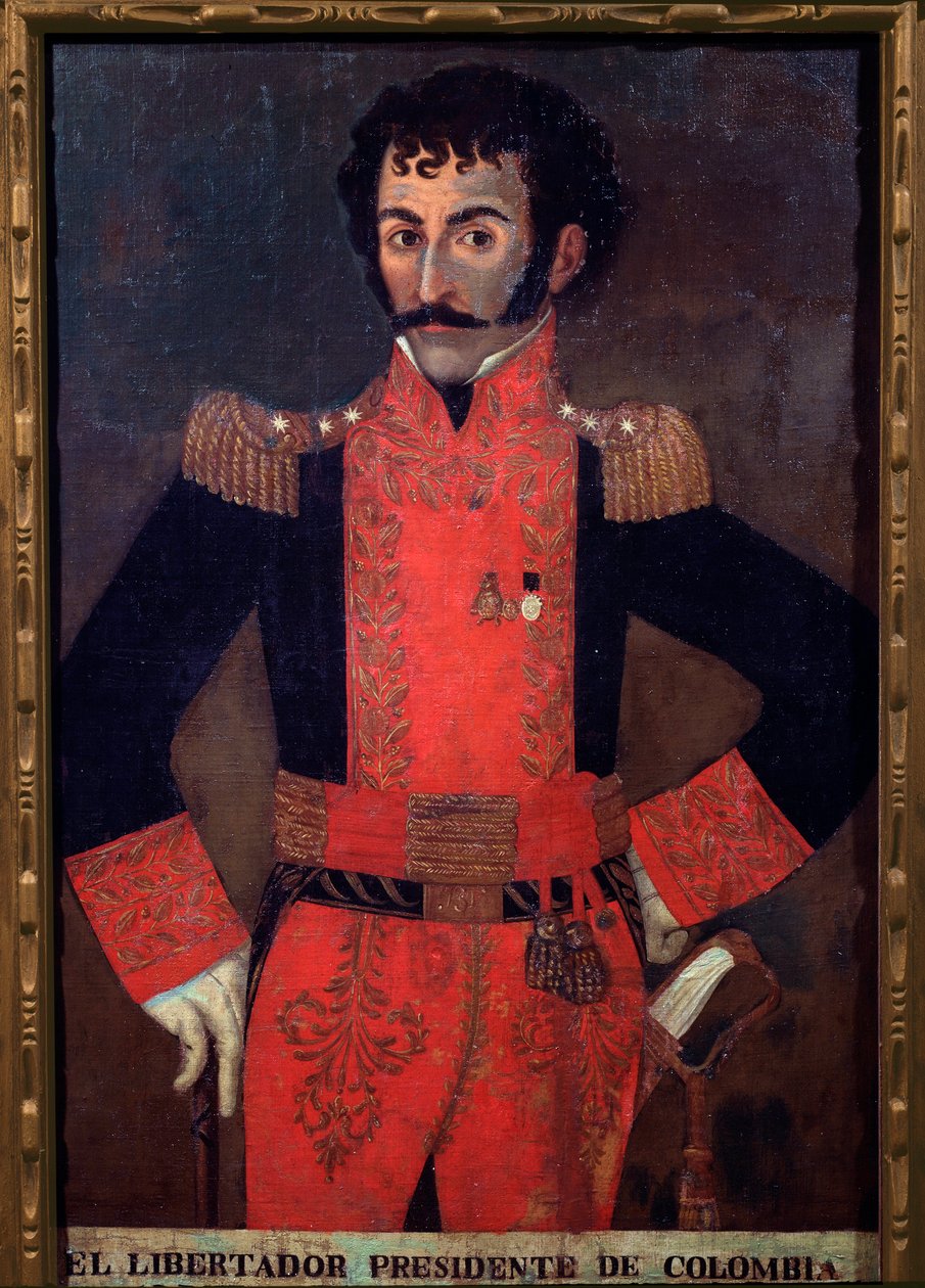 Ritratto del generale Santander, militare e statista colombiano da Unknown artist