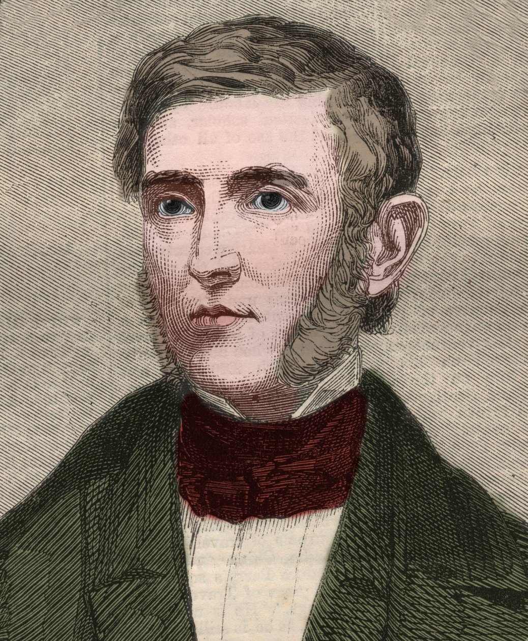 Ritratto di George Bancroft (1800-1891), storico e politico americano. Incisione in "The Illustrated London News" del 23 gennaio 1858. da Unknown artist