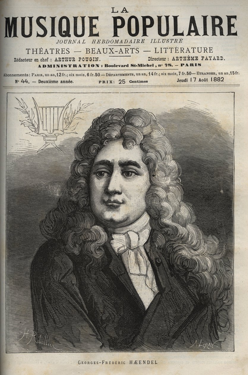 Ritratto di George Frederick Handel da Unknown artist