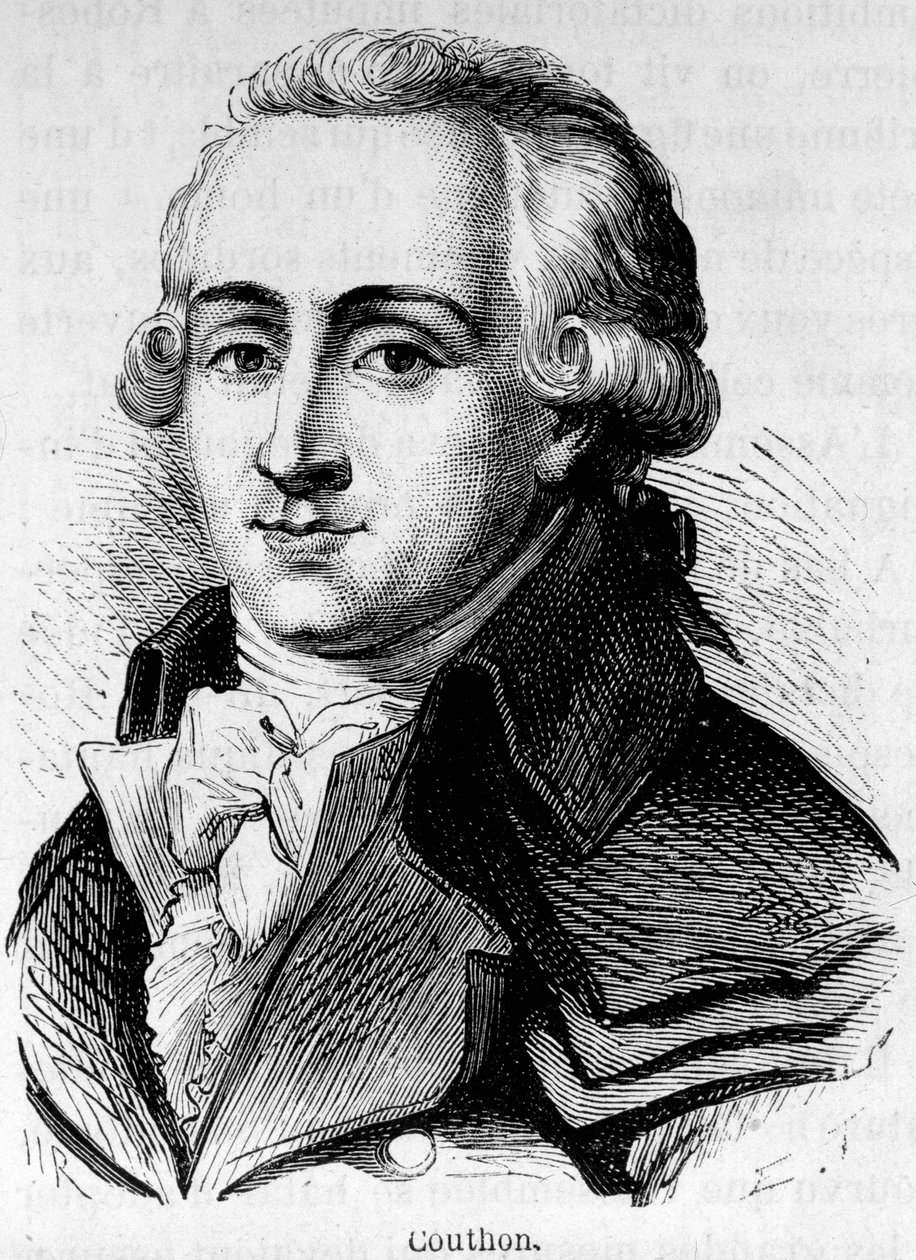 Ritratto di Georges Couthon (1755-1794), politico francese da Unknown artist
