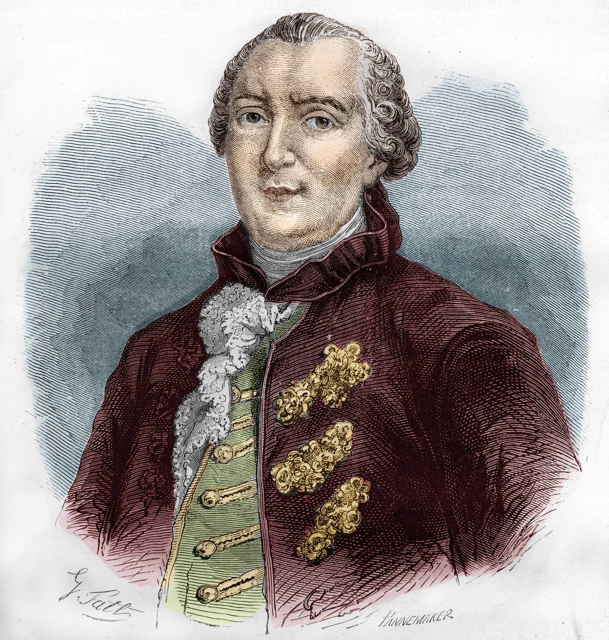 Ritratto di Georges Louis Buffon (1707-1788), naturalista e scrittore francese da Unknown artist