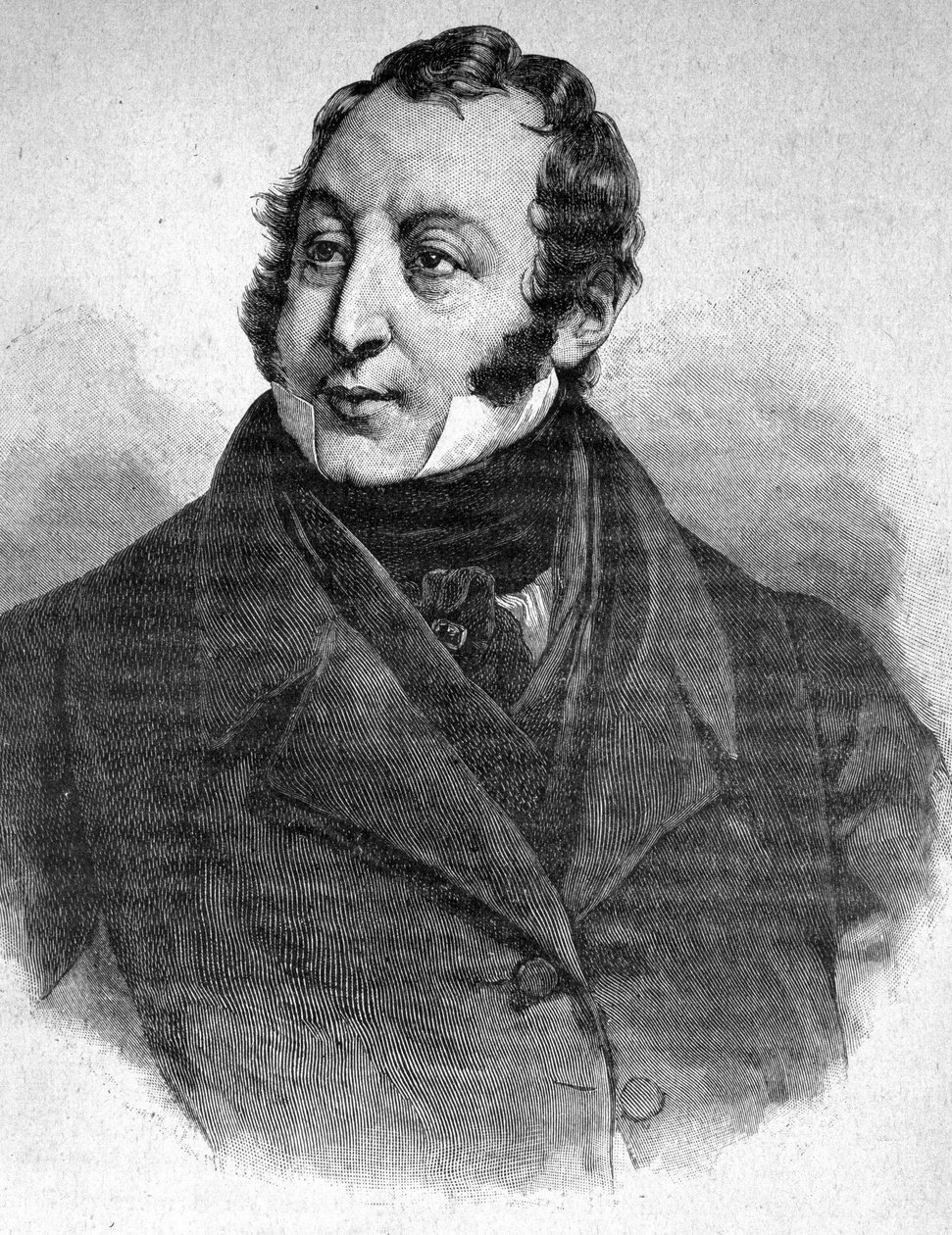 Ritratto di Gioacchino Rossini (1792-1868) - in "I Contemporanei", s.d. fine XIX secolo da Unknown artist