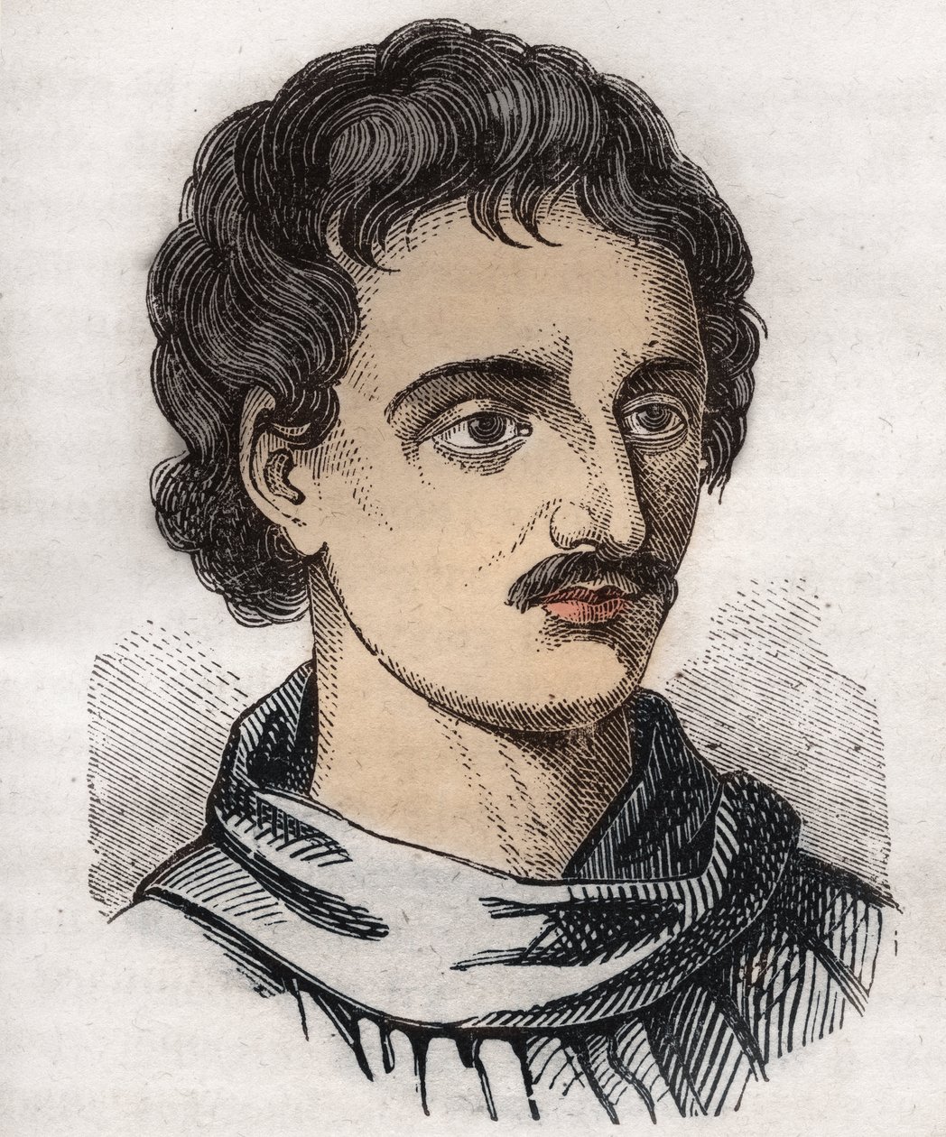 Ritratto di Giordano Bruno (1548-1600) frate domenicano italiano, filosofo, matematico, poeta e astrologo da Unknown artist