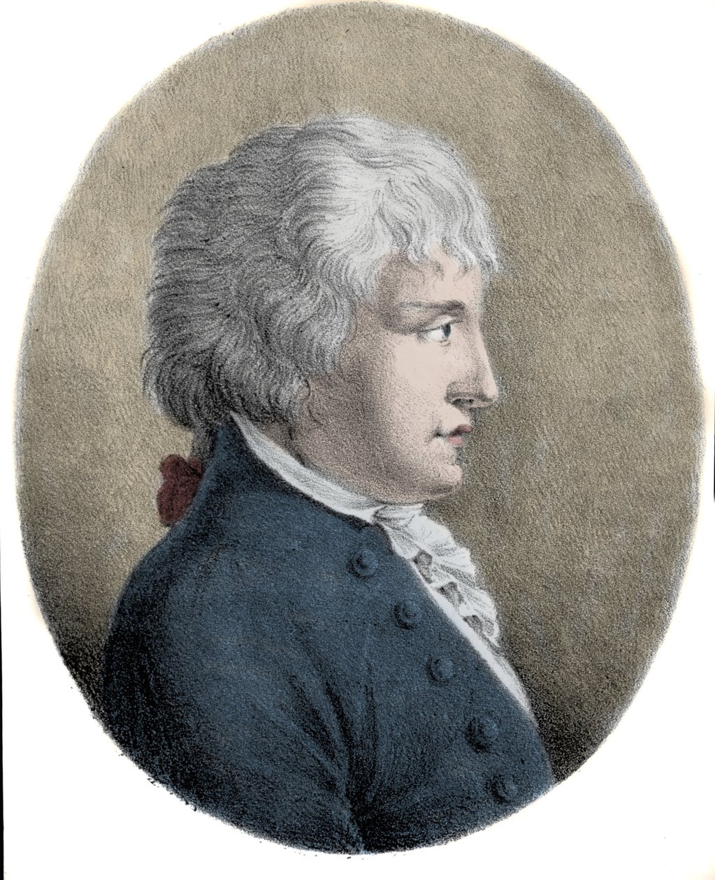 Ritratto di Giovanni Battista Pergolesi (Jean Baptiste Pergolese, Jean-Baptiste) (1710 - 1736), compositore italiano. Incisione del XIX secolo. da Unknown artist