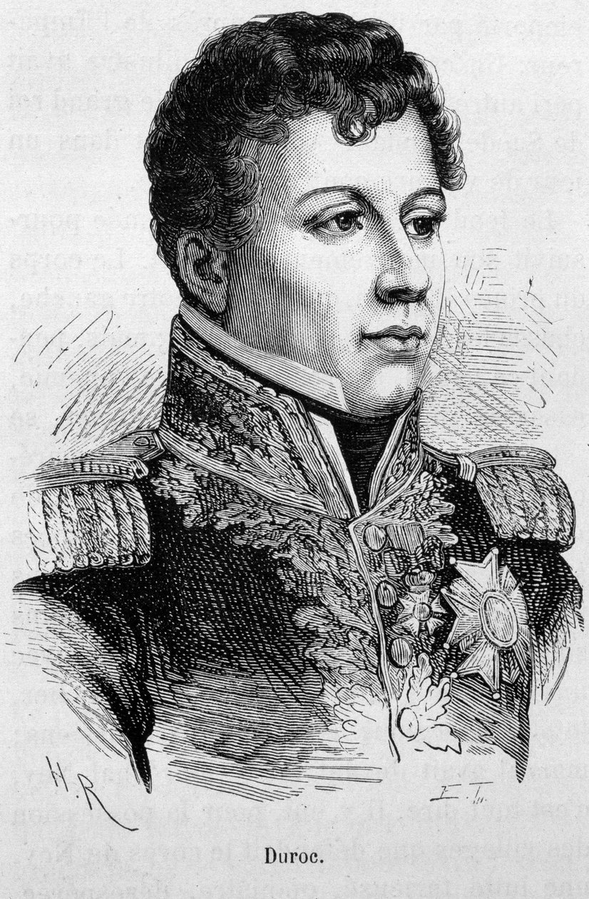 Ritratto di Géraud Christophe Michel Duroc (1772 - 1813). Incisione della fine del XIX secolo in "Histoire de France" di H. Martin. da Unknown artist