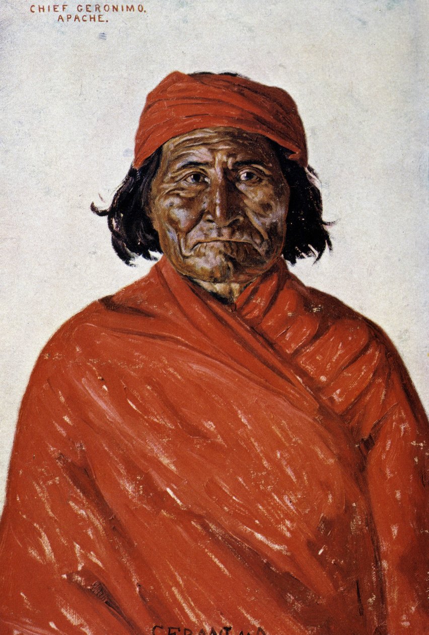 Ritratto di Geronimo, capo Apache da Unknown artist