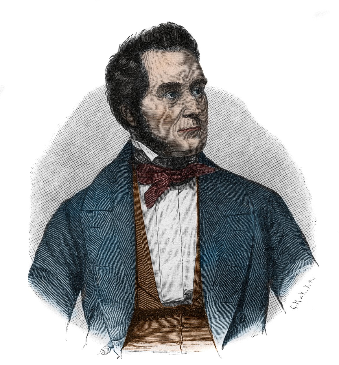 Ritratto di Heinrich Wilhelm August Freiherr von Gagern, statista che sostenne l