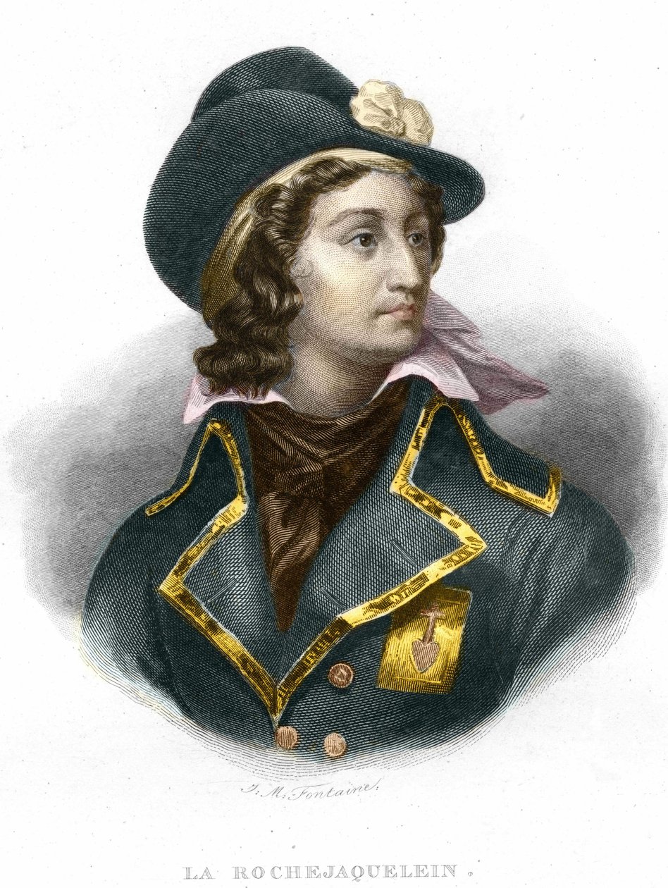 Ritratto di Henri du Vergier, conte di La Rochejaquelein, generale vandeano da Unknown artist