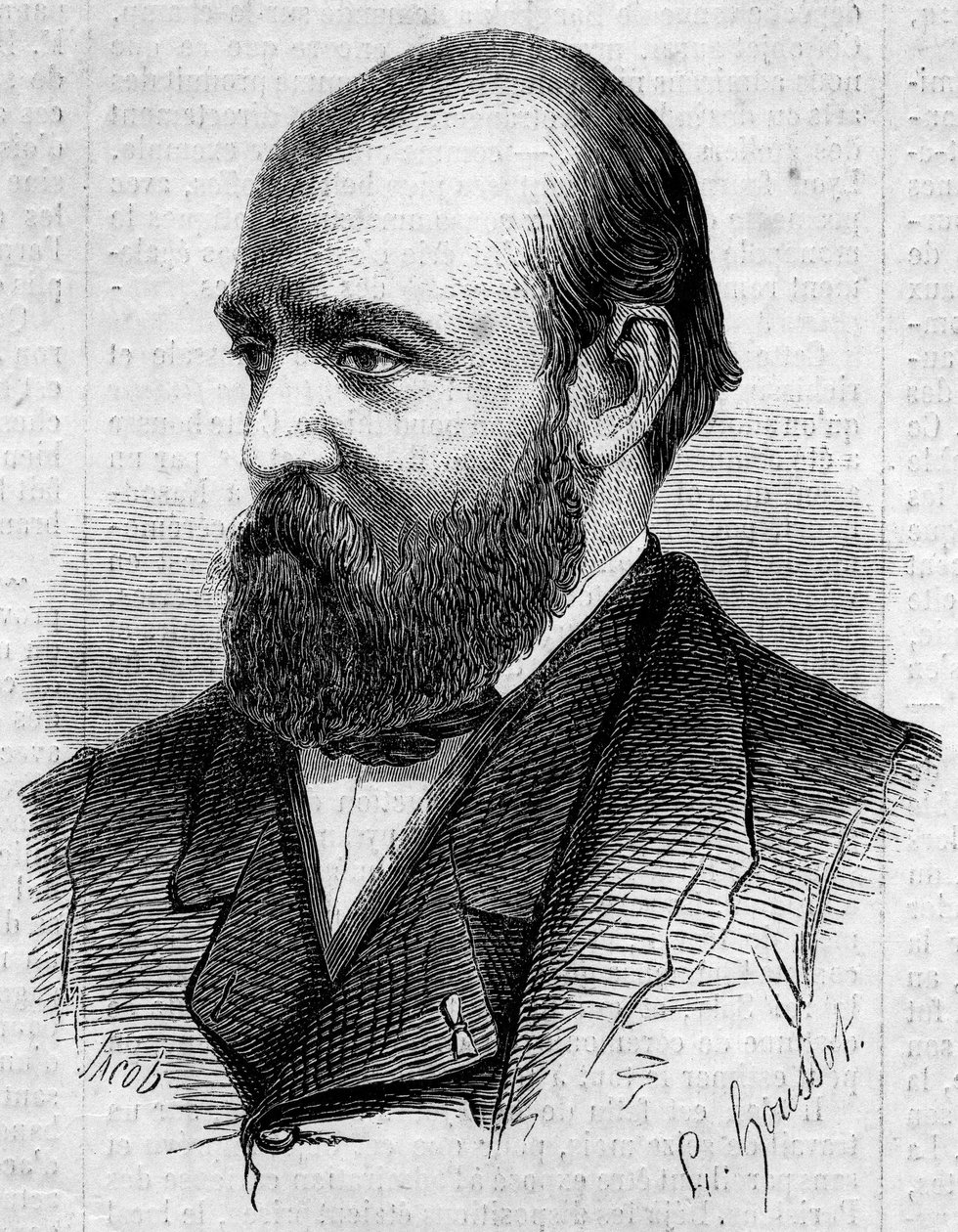 Ritratto di Henry Murger (1822-1861), scrittore francese. Incisione in 