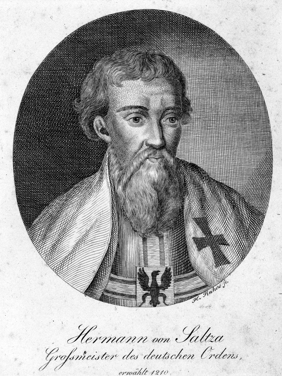 Ritratto di Hermann von Salza (1170 - 1239), Gran Maestro dell