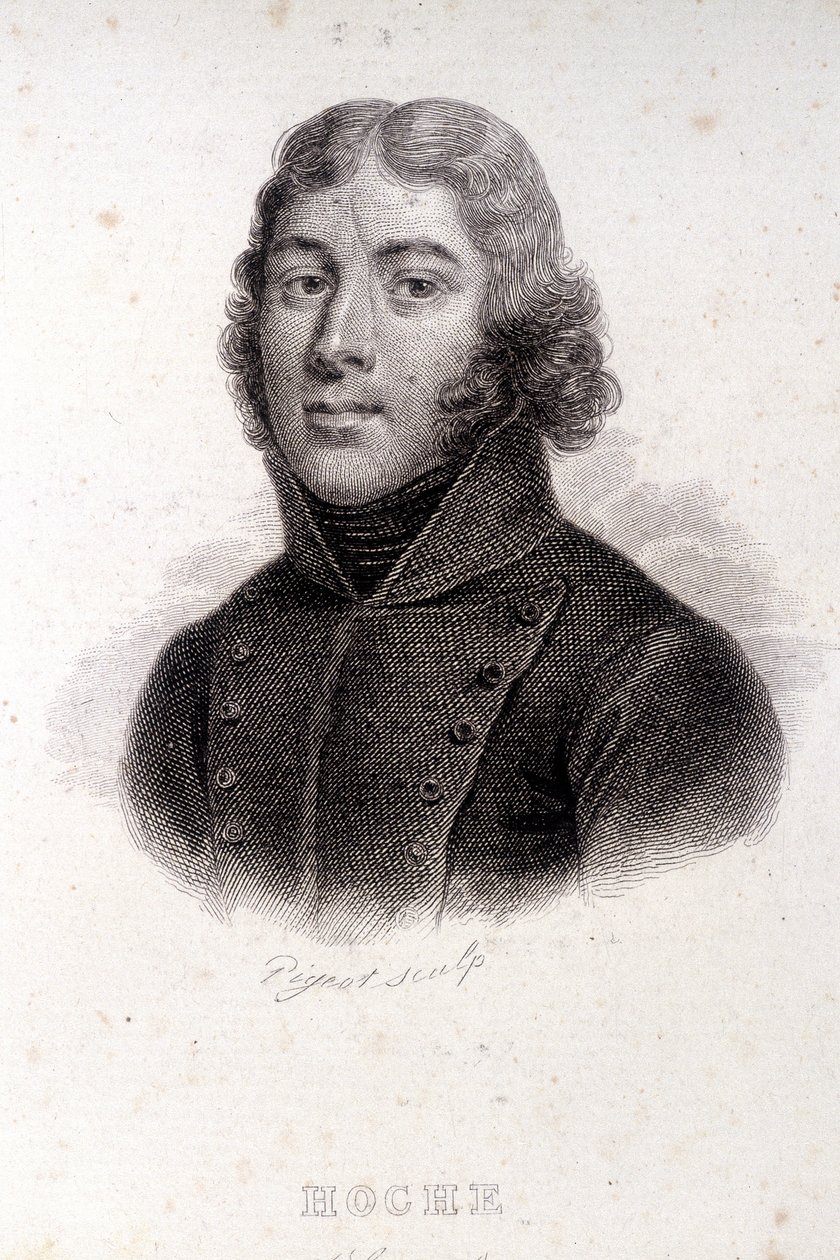 Ritratto di Hoche, incisione del XIX secolo da Unknown artist