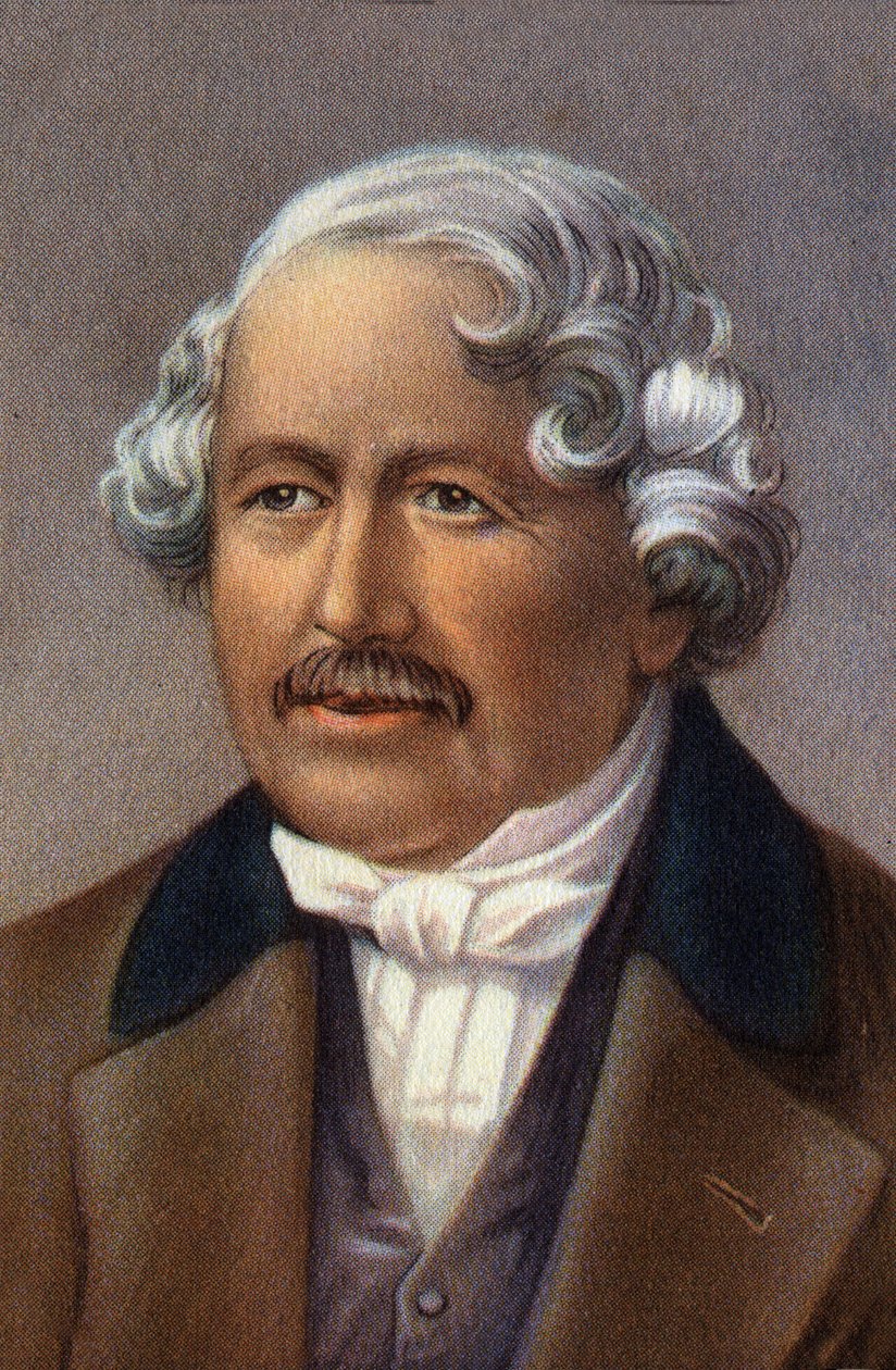 Ritratto di Jacques Daguerre, francese, inventore del dagherrotipo. da Unknown Artist