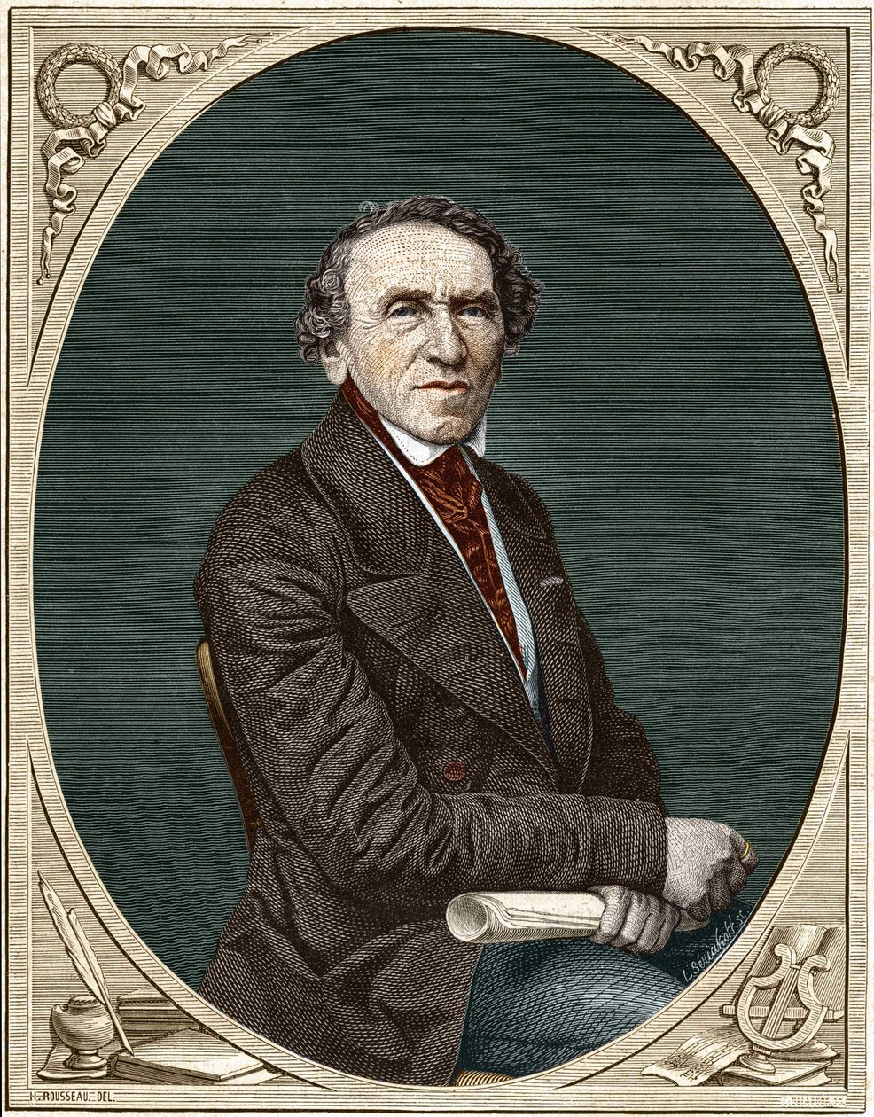 Ritratto di Jakob Liebmann Meyerbeer (1791-1864), compositore tedesco da Unknown artist