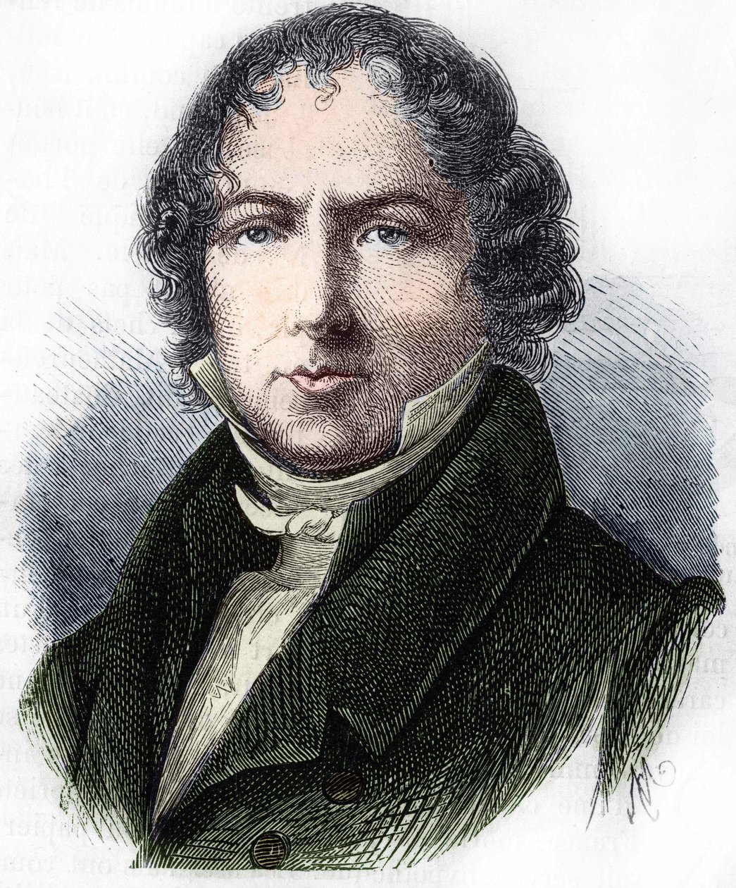 Ritratto di Jean-Baptiste Biot (1744-1862), chimico francese da Unknown artist