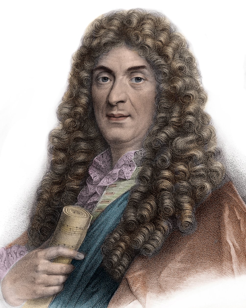 Ritratto di Jean-Baptiste Lully - incisione del XIX secolo da Unknown artist