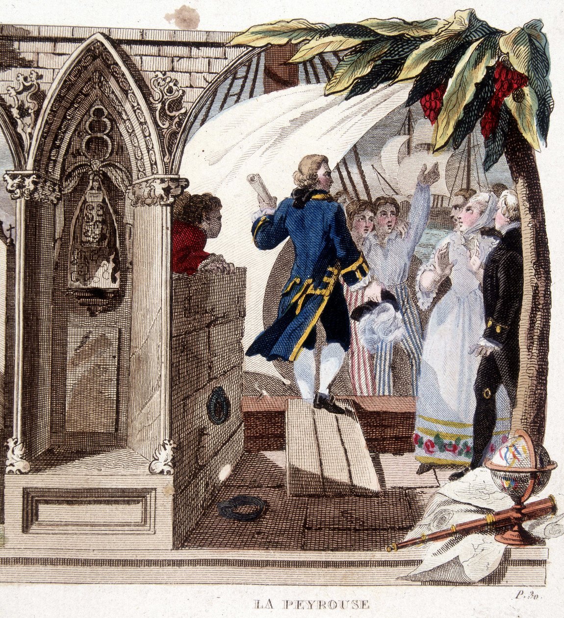 Ritratto di Jean-François Galaup, Conte di La Pérouse da Unknown artist