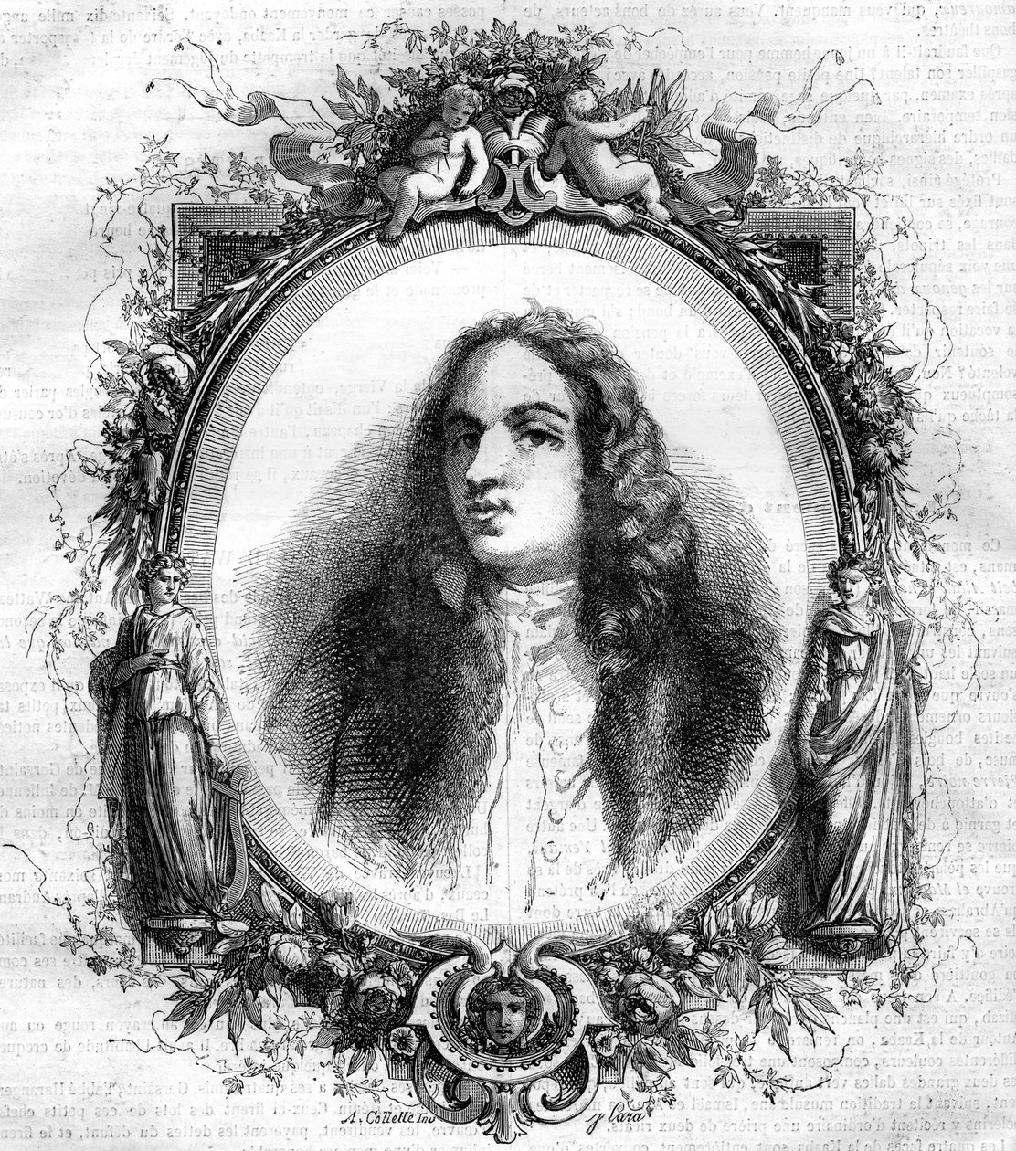 Ritratto di Jean Antoine Watteau, pittore francese da Unknown artist