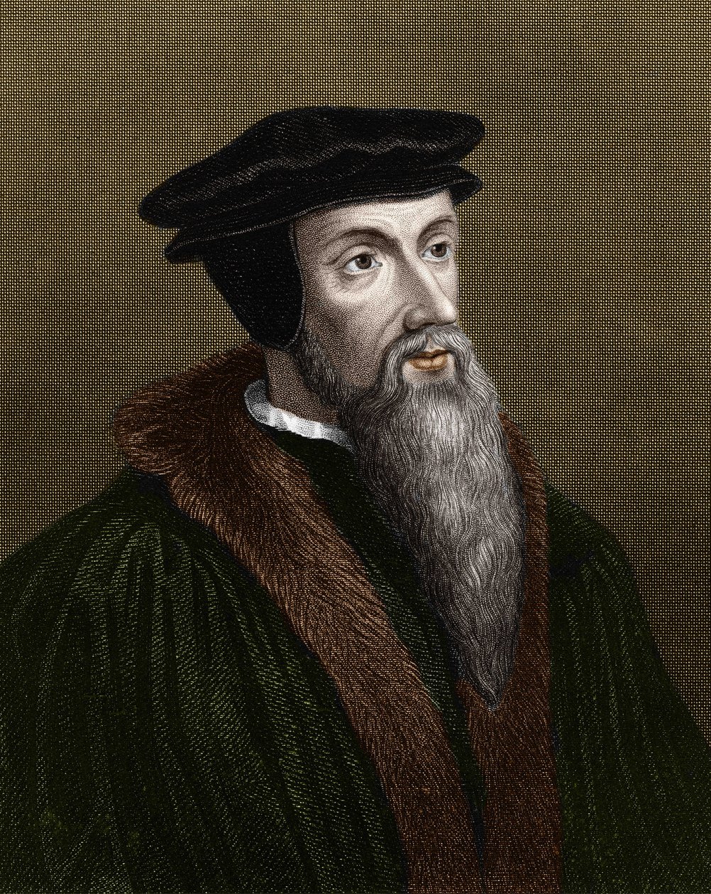 Ritratto di Jean Calvin (1509-1564), riformatore religioso e scrittore francese. da Unknown artist