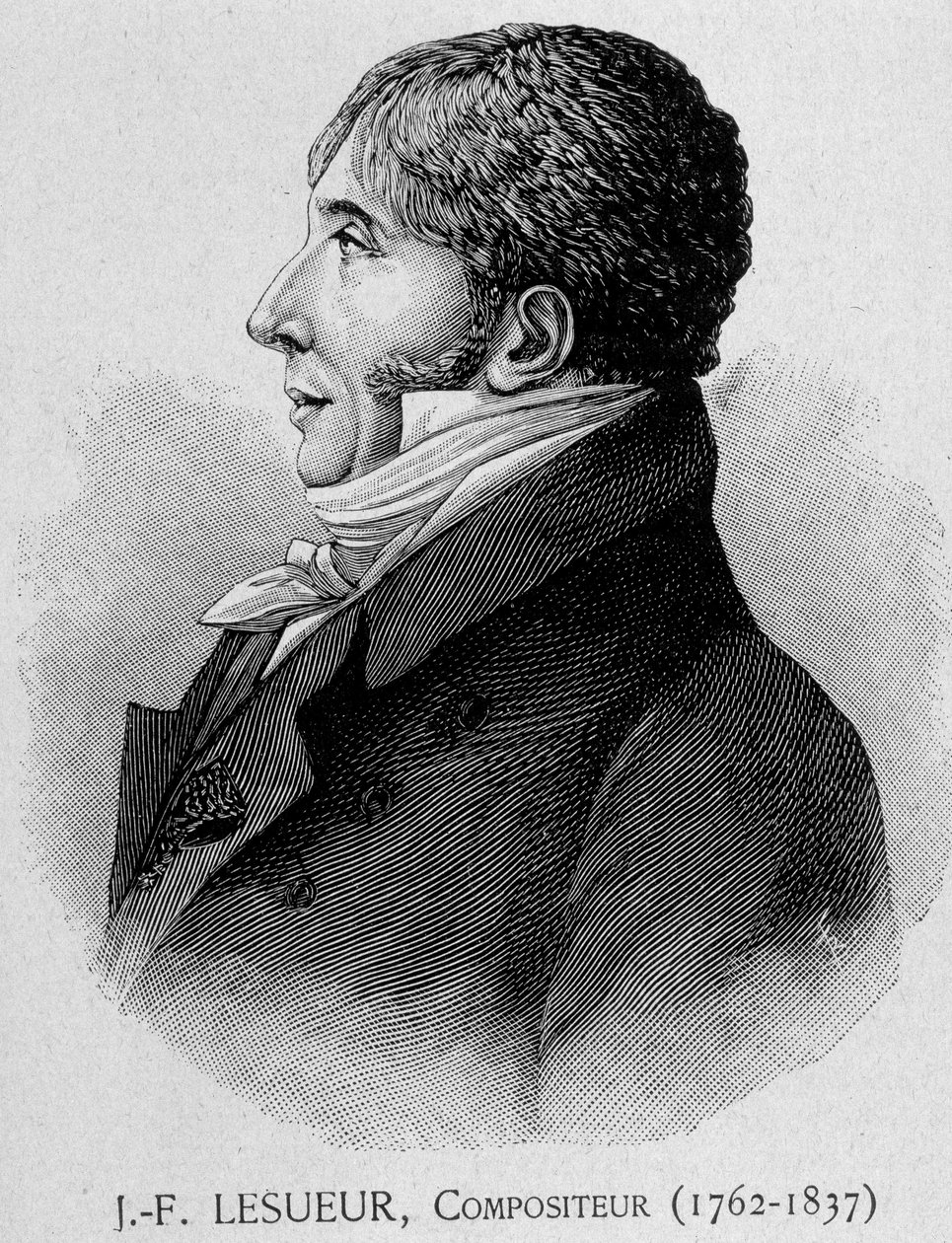 Ritratto di Jean François Lesueur (1762 - 1837), compositore francese da Unknown artist