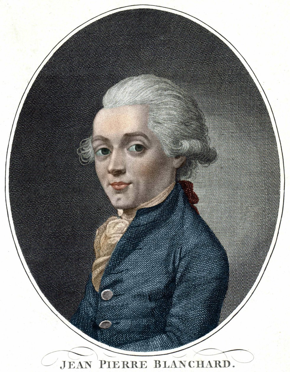 Ritratto di Jean Pierre Blanchard, aeronauta francese da Unknown artist