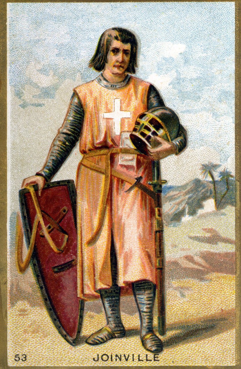 Ritratto di Jean de Joinville (1225 - 1317), cronista francese (cromolitografia del XIX secolo) da Unknown artist