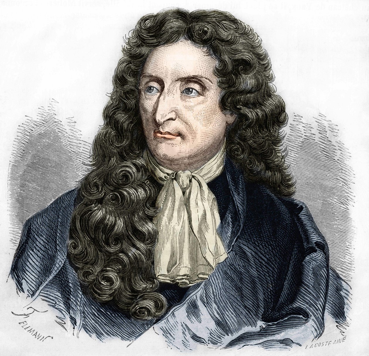 Ritratto di Jean de La Fontaine (1621-1695), poeta francese da Unknown artist