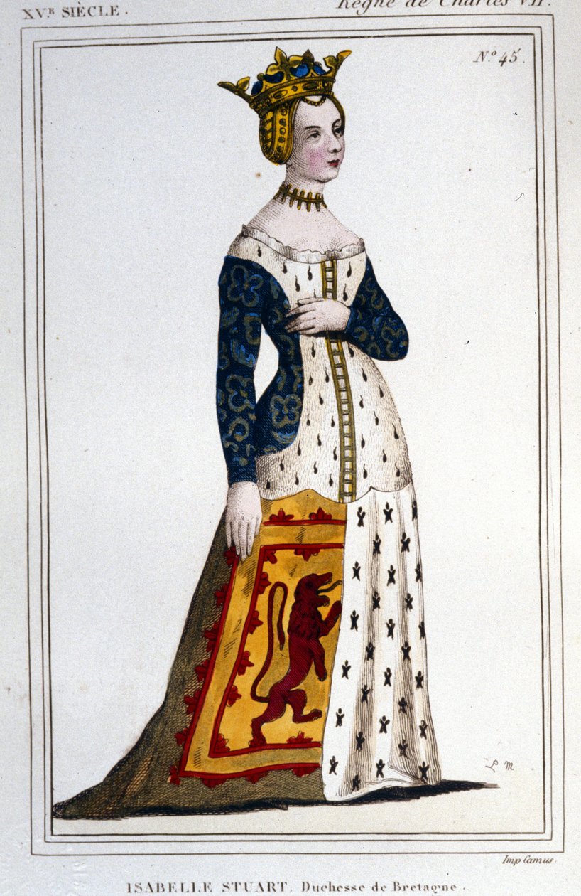 Ritratto di Jeanne - Isabelle Stuart (1426 - 1494/9), Duchessa di Bretagna da Unknown artist