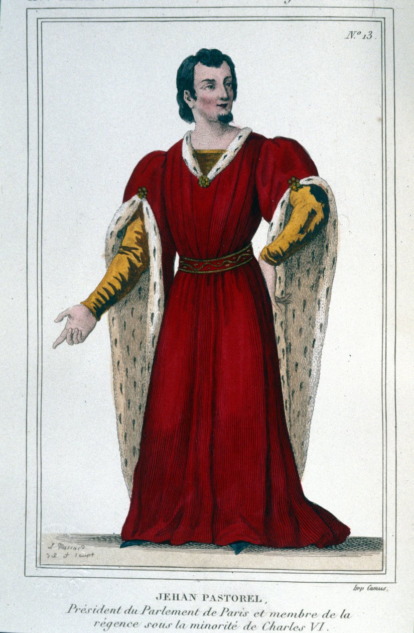 Ritratto di Jehan Pastorel, Presidente del Parlamento di Parigi e membro della reggenza durante la minoranza di Carlo VI da Unknown artist