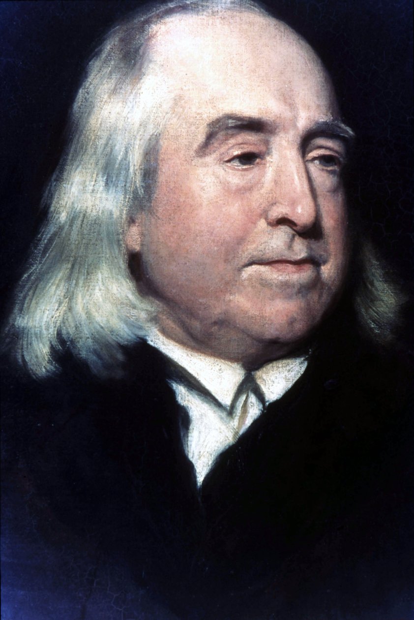 Ritratto di Jeremy Bentham (1748-1832), filosofo e giurista britannico. da Unknown artist