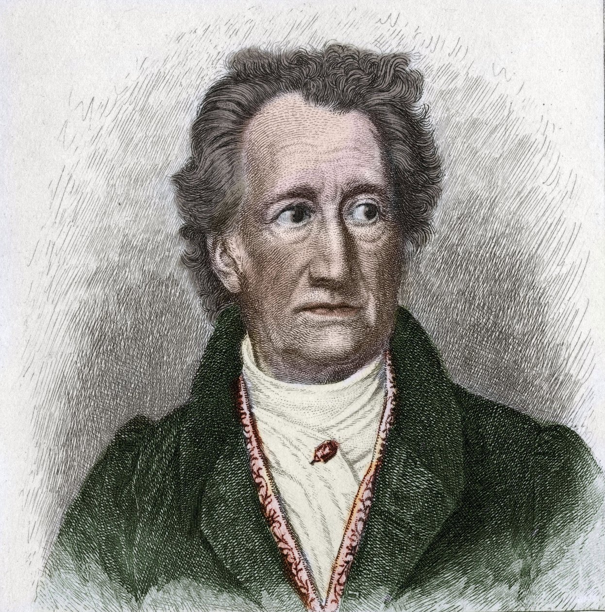 Ritratto di Johan Wolfgang Goethe, scrittore tedesco da Unknown artist