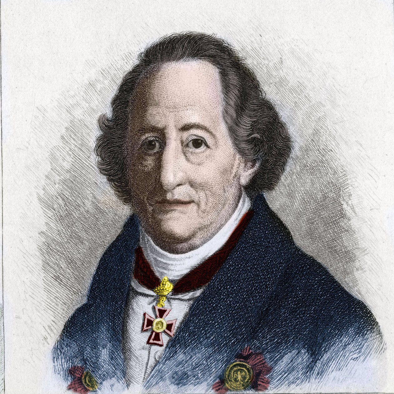 Ritratto di Johann Wolfgang Goethe (1749 - 1832), scrittore tedesco da Unknown artist