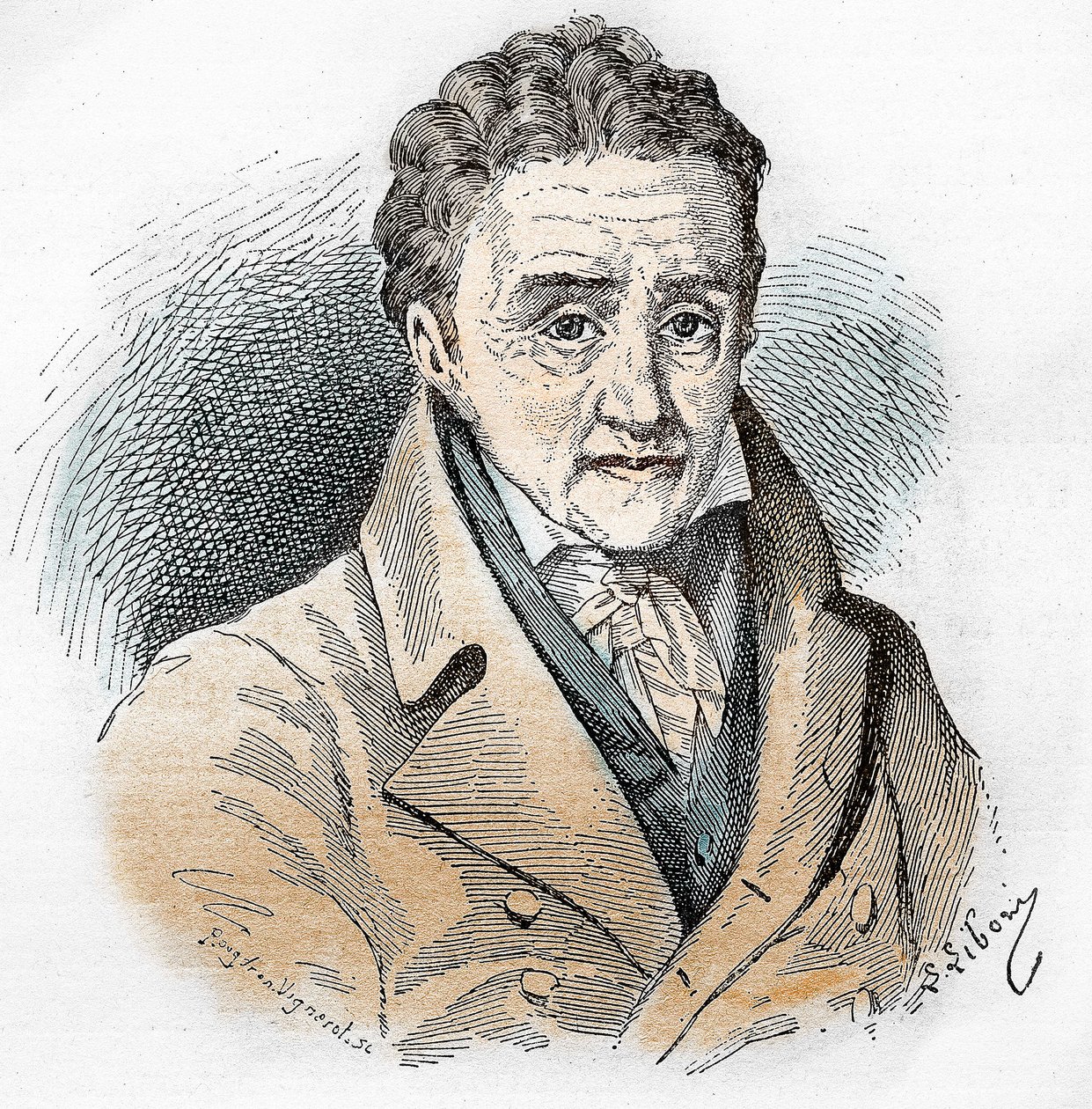 Ritratto di Johann Heinrich Pestalozzi (1746 - 1827), pedagogo ed educatore svizzero da Unknown artist